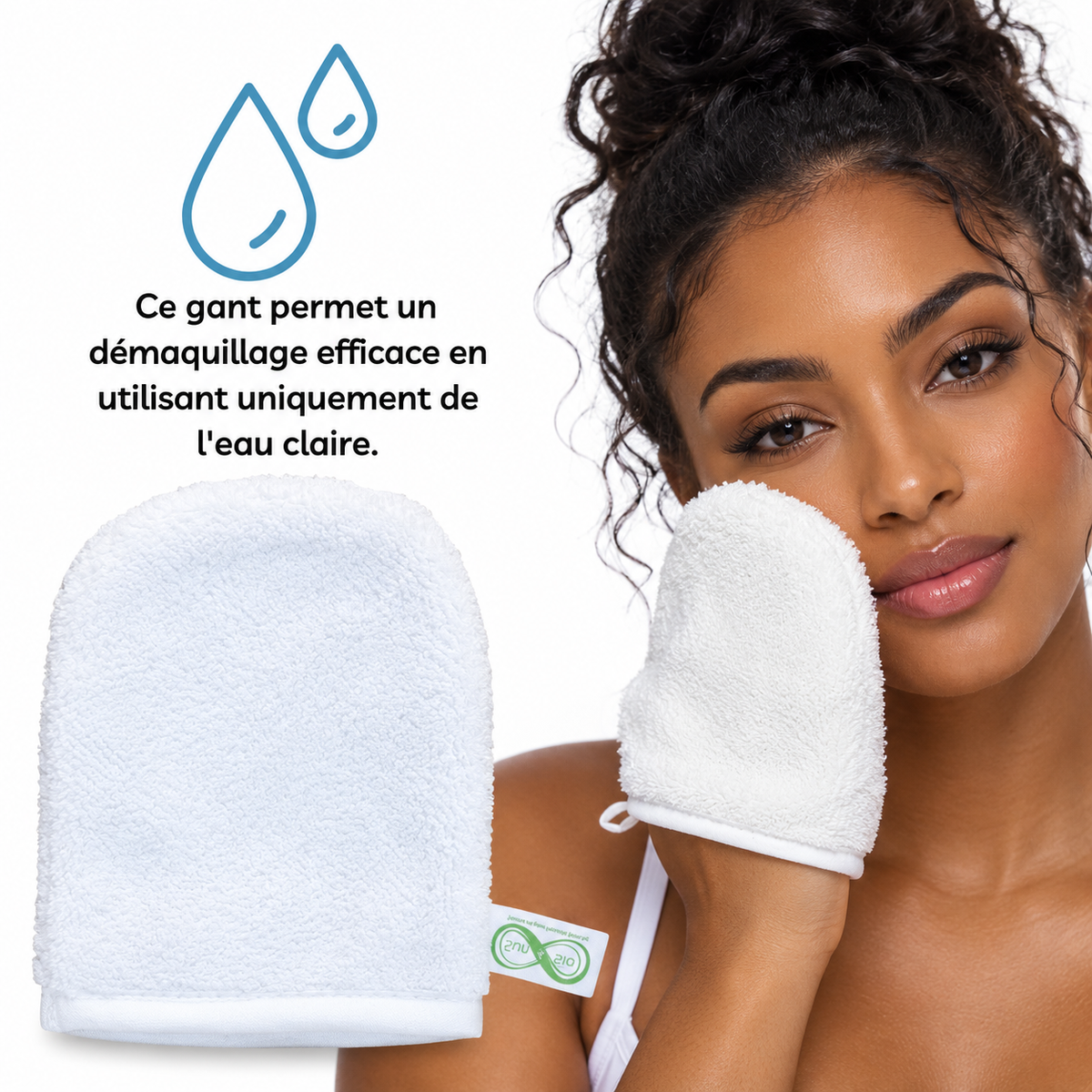 Gant Démaquillant Microfibre Ultra Doux Hypoallergénique