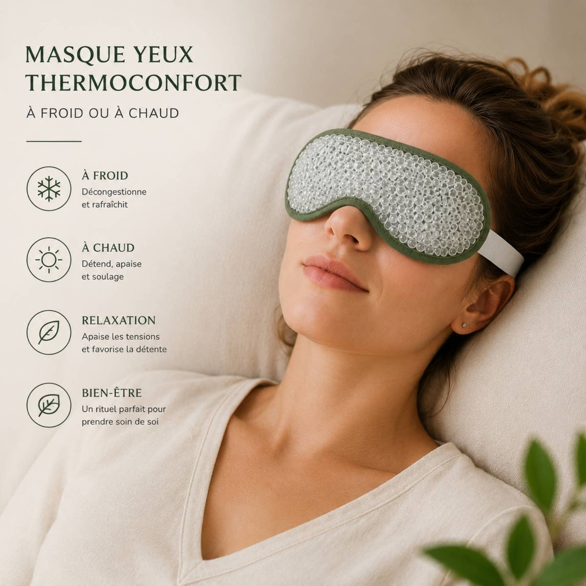 Kit Gua Sha Jade Vert + Masque de relaxation chaud/froid