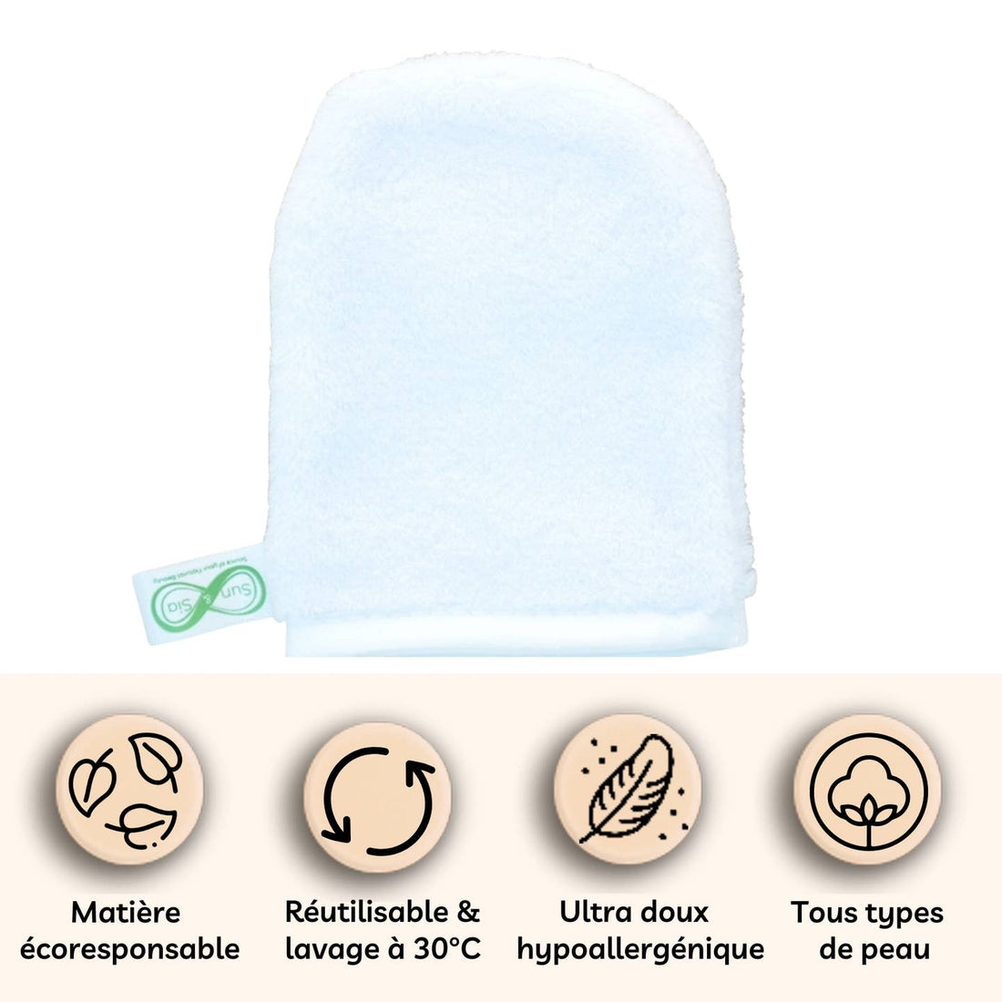 Gant Démaquillant Microfibre : Doux et Réutilisable